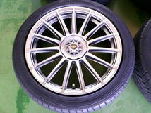 ★社外アルミ・タイヤセット レイズ・ヴェルサス　マルチタイプ 18X7.5+42/10H GY LS・EXE　225/45R18 2020年製 バリ山 点検済_画像2