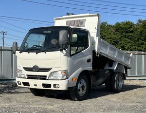 3t強化ダンプ 日野 デュトロ 平成25年登録 走行105,000Km 高床ダンプ 積載量3,000Kg 1年車検付き 5速MT 下取り可 【Stock No. 5201】 