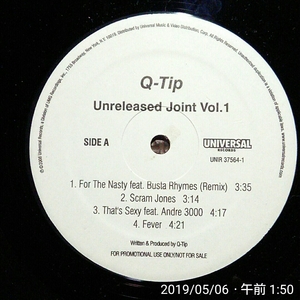 1LP Q-Tip / Unreleased Joint Vol.1 UNIR 37654-1 アンオフィシャルプロモ盤