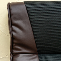 肘掛付き座椅子 7段階 リクライニング ハイバック メッシュ PVC 合皮シート ブラウン CXD-01(BR)_画像6