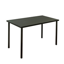 フリーデスク テーブル 120cm×60cm シンプル 机 作業台 黒 白 TY-1260 (BK) ブラック_画像1
