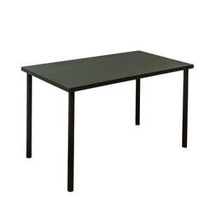 フリーデスク テーブル 120cm×60cm シンプル 机 作業台 黒 白 TY-1260 (BK) ブラック