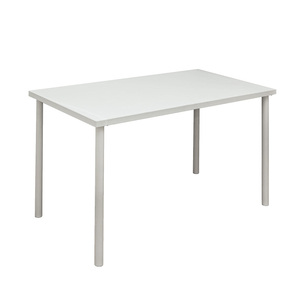 フリーデスク テーブル 120cm×60cm シンプル 机 作業台 黒 白 TY-1260 (WH) ホワイト