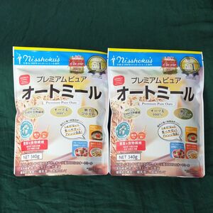 プレミアムピュア　オートミール　340g × 2袋　インスタントタイプ　オーツ麦　乳児用規格適用食品　未開封　国内工場