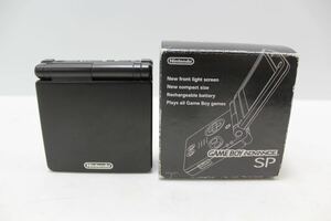 ☆Nintendo ニンテンドー ゲームボーイアドバンスSP ゲーム機 オニキスブラック 箱あり AGS-S-ZKA