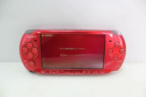 ☆ SONY ソニー PSP3000 ゲーム機 PSP-3000 レッド 充電器付き