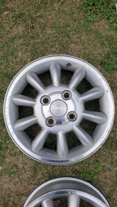 スズキ HE21S ラパン 純正アルミホイール 13 x 4.00B +45 PCD100 ハブ径54mm 流用 