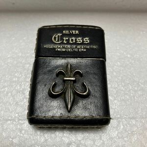 Zippo 「 SILVER cross」 中古　 ジッポ 