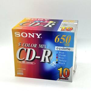 SONY ソニー 5COLOR MIX DV-R 650MB 10pack 10CDQ74EX