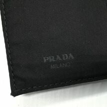 PRADA プラダ 二つ折り財布 ブラック_画像6