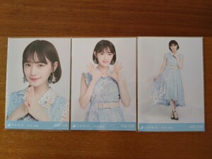 乃木坂46 中田花奈 生写真 2019.June 7thBDライブ衣装2 3枚コンプ