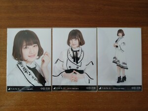 乃木坂46 中田花奈 生写真 2019.February スペシャル衣装15 3枚コンプ