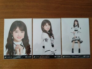 乃木坂46 樋口日奈 生写真 2019.February スペシャル衣装15 3枚コンプ