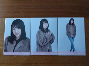 乃木坂46 渡辺みり愛 会場限定生写真 2019.January ファーコート 3枚コンプ