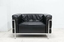 ☆極美品☆Cassina カッシーナ 1人掛けソファ LC3 黒革 98万_画像2