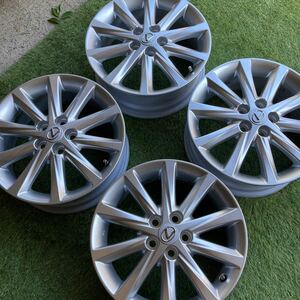 レクサス CT200 純正アルミ 新車外し保管品 美品 4枚セット 16X6.0J+45 PCD100/5穴 平座 ブリウス カローラ シエンタ ウイッシュ 流用