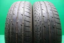 L1566-20 送料無料 215/60R17 サマータイヤ 夏 2本セット ブリヂストン LUFT RVⅡ 8分山 溝たっぷり 2019年 2020年製 パンクチェック済_画像1