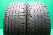 L1594-22 送料無料 215/50R18 サマータイヤ 夏 2本セット ダンロップ エナセーブ EC300+ 8.5分山 溝たっぷり 2022年製 パンクチェック済_画像1