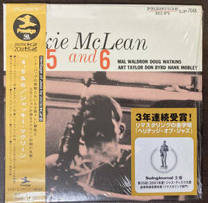 Jackie McLean / 4, 5, and 6　 中古CD　国内盤　帯付き 紙ジャケ　20bit K2リマスタリング　 