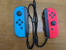 [ジャンク]ニンテンドースイッチ　switch　コントローラー　青、赤　セット_画像1