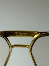 【Cartier カルティエ メガネ 眼鏡 度入り】MADE IN FRANCEティアドロップ ゴールド ケース無し。_画像6