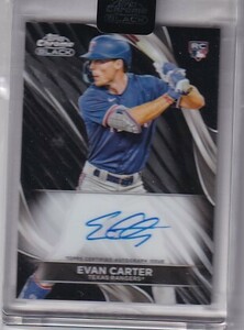 2024 Topps Chrome Black EVAN CARTER RC Auto 直筆サインカード 