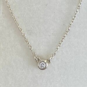 ◎付属品なし◎ 2個 新品 正規品 ティファニー tiffany&co ネックレス バイザヤード ダイヤモンド 0,03ct シルバーの画像1