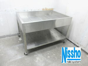 # used ice cold display case * fresh fish case *1200×900×800(mm)* kitchen speciality shop!! (5a0311)