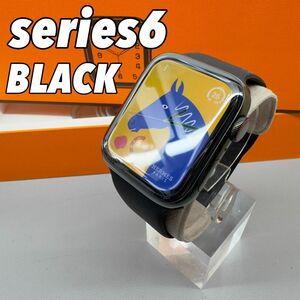 1813 Apple Watch エルメス　series6 ブラック　44㎜