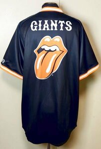 ローリングストーンズ ジャイアンツ ベースボールシャツ L 巨人 ユニフォーム THE ROLLING STONES Giants