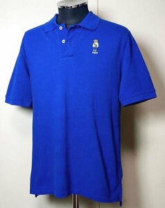 ポロラルフローレン ポロベア ポロシャツ キッズL（メンズS～M位か） ブルー 青 熊 POLO RALPH LAUREN