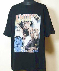 安室奈美恵 dlsm プリントTシャツ XXL ブラック NAMIE AMURO ビッグTシャツ ビッグシルエット