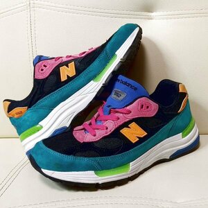 USA製 ニューバランス M992RE 26cm マルチカラー スニーカー トロピカル グリーン ピンク ブラック NEW BALANCE