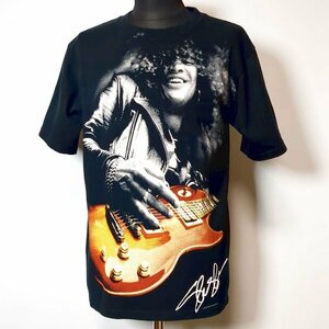 スラッシュ リキッドブルー ガンズアンドローゼズ ギタープリント バンドTシャツ L ロックTシャツ 00s Slash Guns N' Roses LIQUID BLUE