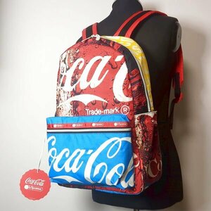 Lesport мешок с Tag Coca-Cola Bucks Coca-Cola × Lesportsac Carson Rackpack Daypack Многоцветное сотрудничество