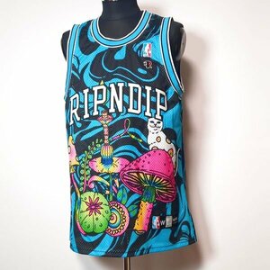 リップンディップ タンクトップ M ユニフォーム サイケデリックバスケットボールジャージ 猫 RIPNDIP Psychedelic Basketball Jersey