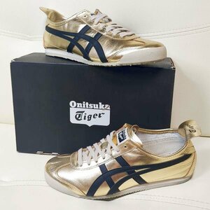 オニツカタイガー メキシコ ゴールド スニーカー 26.5cm（US 8.5） Onitsuka Tiger MEXICO 66 THL7C2 シューズ 金