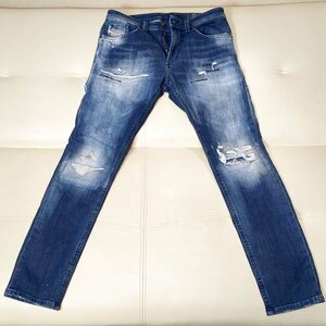 ディーゼル ジョグジーンズ THOMMER-T 0099S 29 リペア加工スウェットデニムパンツ スキニー DIESEL JOGG JEANS