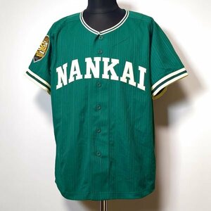 南海ホークス 75周年 復刻 レプリカユニフォーム ミズノ M ベースボールシャツ MIZUNO グリーン