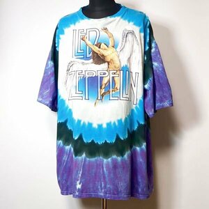 レッドツェッペリン リキッドブルー タイダイTシャツ XXL ロックTシャツ 90s Led Zeppelin LIQUID BLUE バンドTシャツ ビッグシルエット