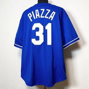 マイクピアザ　ドジャース ミッチェルアンドネス ユニフォーム 2XL ブルーノマーズ Dodgers Piazza ジャッキーロビンソン50周年