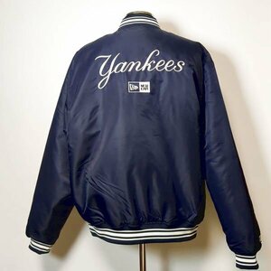 ニューエラ ヤンキース ナイロンバーシティジャケット XL スタジャン バックロゴ刺繍 中綿ジャケット New York Yankees NEW ERA