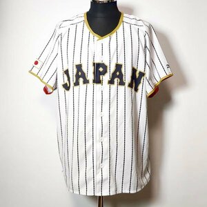 2006 WBC 応援ユニフォーム 日本代表 L-O MIZUNO ミズノ プリント ベースボールシャツ 背番号なし 侍ジャパン ネームなし