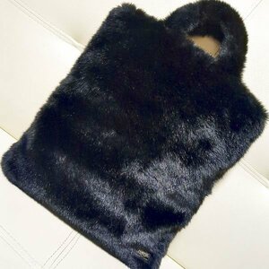  Headporter fake fur handbag HEAD PORTER all black handbag black ....