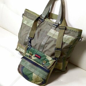 ブリーフィング ビームス トートバッグ サコッシュ レンジャーグリーン オリーブカーキ BRIEFING×BEAMS PLUS MIL TRAINING TOTE