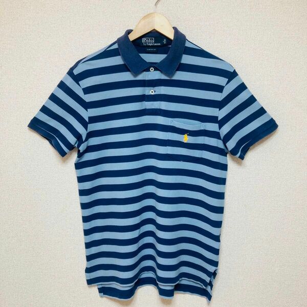 Polo by Ralph Lauren半袖ボーダー柄ポロシャツ90s