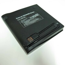 @軽量 ケーブル収納式USB外付けDVDマルチドライブ ECD819-SU モバイル 黒 ポータブル 光学ドライブ USB3.0 LOQA 221011.07_画像3
