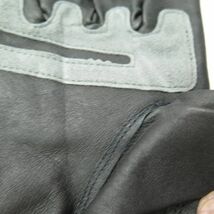 ◆未使用長期保管品 MotoMap X935-R レザーグローブ ハンドカバー 手袋 防寒 Mサイズ ブラック 豚革 22032915_画像7