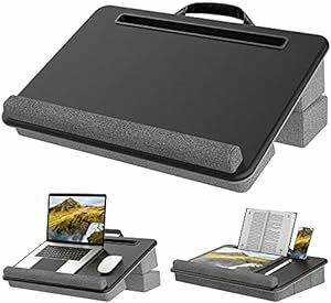 川の信芸 膝上テーブル ノートパソコンデスク 8.3cm~15.8cm 高さ調節可能 17インチまで対応 マウスバッドなしで使用可