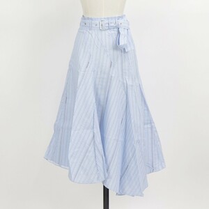 JW ANDERSON フレアスカート SK0010 PG0136 ASYMMETRIC BELTED PANELLED SKIRT 新品 BAYBLU 8